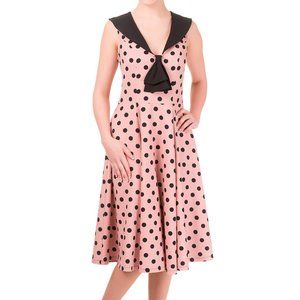 banned apparel pink polka dot rival dress